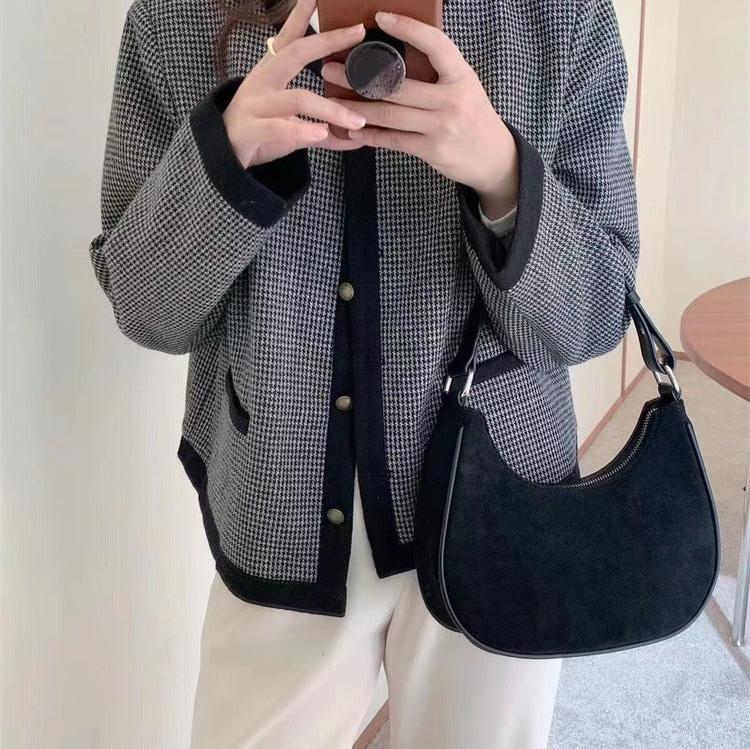 Crescent Half Moon Crossbody Shoulder Bag