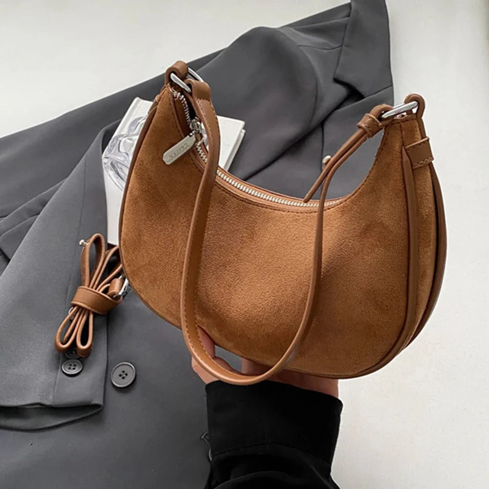 Crescent Half Moon Crossbody Shoulder Bag