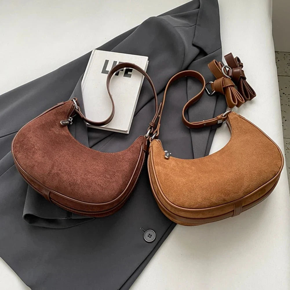 Crescent Half Moon Crossbody Shoulder Bag