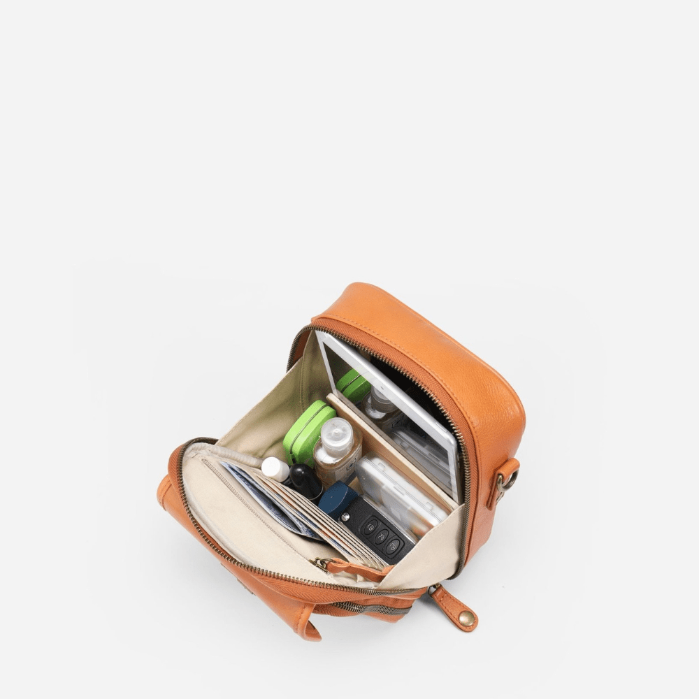 Brown Tan Mini Crossbody Bag
